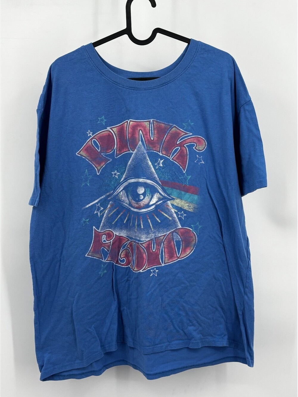 Pink Floyd Hybrid Apparel Womens T-Shirt Blue Eye Graphic Print Size 2XL(20)